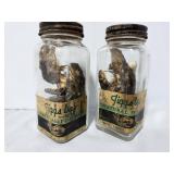 Jiggs Day Fish Bait, frogs in jars