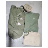 Army Duffle &  Laundry Bag, Cot cover