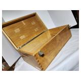 Wood box, dove tail corners, latches