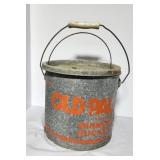 Old Pal Minnow Bucket, galvanized