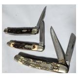 Schrade Pocket knives, (3)