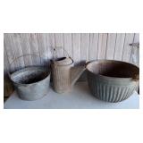 Galvanized Buckets & Water Can