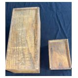 Early Wood Boxes with Sliding Lids