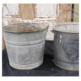 Galvanized Bucket & Minnow Bucket