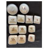 Early Butter Pat Dishes