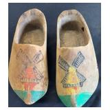 Hand Carved Wooden Dutch Shoes