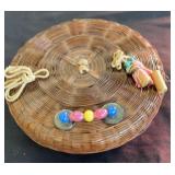 Chinese Wicker Sewing Basket
