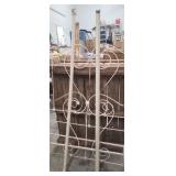 Antique White Wrought Iron Bed