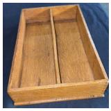 Primitive Oak Cutlery Tray