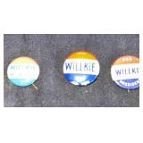 1940 Willkie/McNary Campaign Buttons