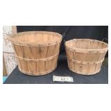Vintage Wooden Bushel & Half-Bushel  Baskets