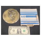 John F Kennedy Memorial Medallion, 1968