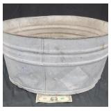 Vintage Galvanized Steel Wash Tub, #3