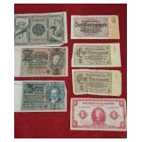 Germany & Netherlands paper currency