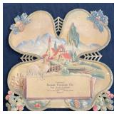 VTG Embossed Die-Cut Advertising Piece