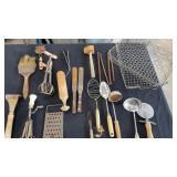VTG Kitchen Utensils and Wire Baskets