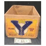 Big Y Brand Pear Crate