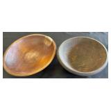 Primitive Wooden Dough Bowls