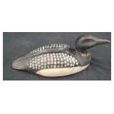 Vintage Wooden Loon Decoy, D. MEYER