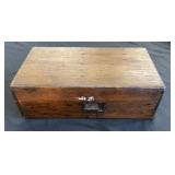 Early Drill Bit Wooden Box