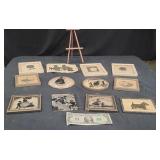 12 Vintage Silhouette Art Pieces