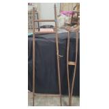 Vintage Wooden Crutches & Easel.