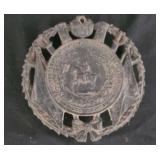 Cast Iron Trivet Depicting Confederate Era