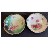 Germany Iridescent Floral Cake Plate