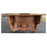 Antique Wooden Clock Shelf