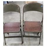 Vintage Metal Folding Chairs