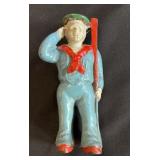 VTG Hubley Saluting Sailor Coin Bank