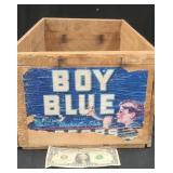 Vintage Boy Blue Pears Crate