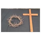 Crown of Thorns & Wooden Cross