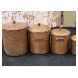 Copper Canister Set