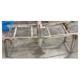 VTG Wooden Double Tub Wash Stand