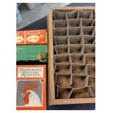 Early Egg Crate with Metal Dividers