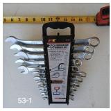 Performance tool wrench set metric and sae