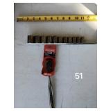 Gun metal 3/8 craftsman metric socket set