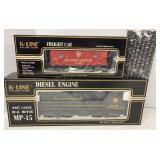 K-Line MP-15 Diesel Engine & Freight Car