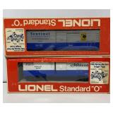 Lionel Johnson Wax & B&O Sentinel Box Cars