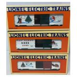 Lionel 1994, 1995 & 1996 Christmas Boxcars