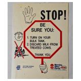 Morning Glory Farms AMPI "STOP" Sign