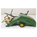 John Deere Pull Type Toy Combine, Vintage