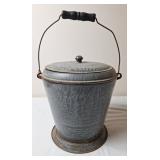Gray Graniteware Berry Bucket
