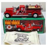 Texaco 1929 Mack Fire Truck Die-Cast Bank