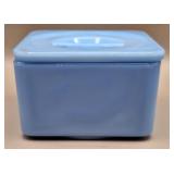 Delphite Blue Square Refrigerator Dish w/Lid
