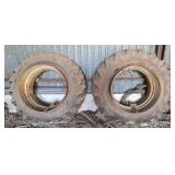 (2) 16.9-34 T-Rail Dual Tires