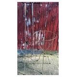 2 Planter Stands & Hot Dog Forks