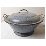 Gray Graniteware Dough Riser Bowl w/Lid