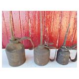 3 Vintage Oil Cans